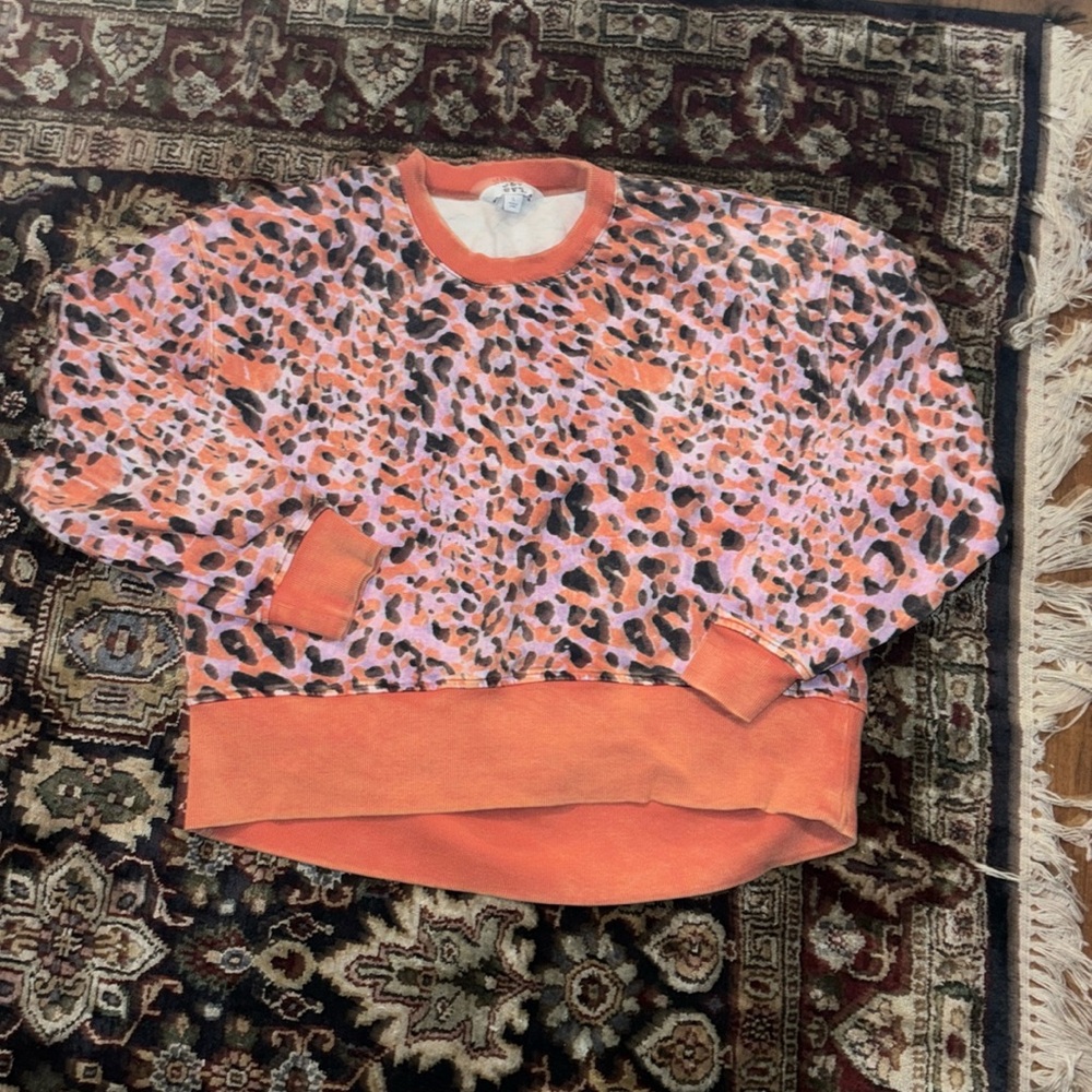 Joy‎ Lab Gray Leopard Sweatshirt L